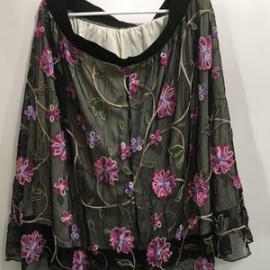 Lularoe embroidered Lola 2x